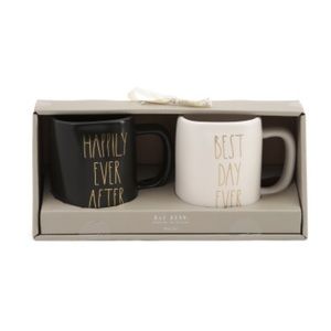 Rae Dunn Happily Ever After Best Day Ever Mug Set